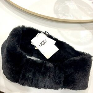 UGG Headband warmer! Brand new with tag! Black fur!
